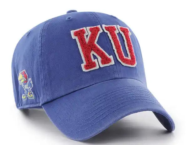 Kansas Jayhawks Handoff Soft KU Patch Adjustable Hat - Royal Blue/Red