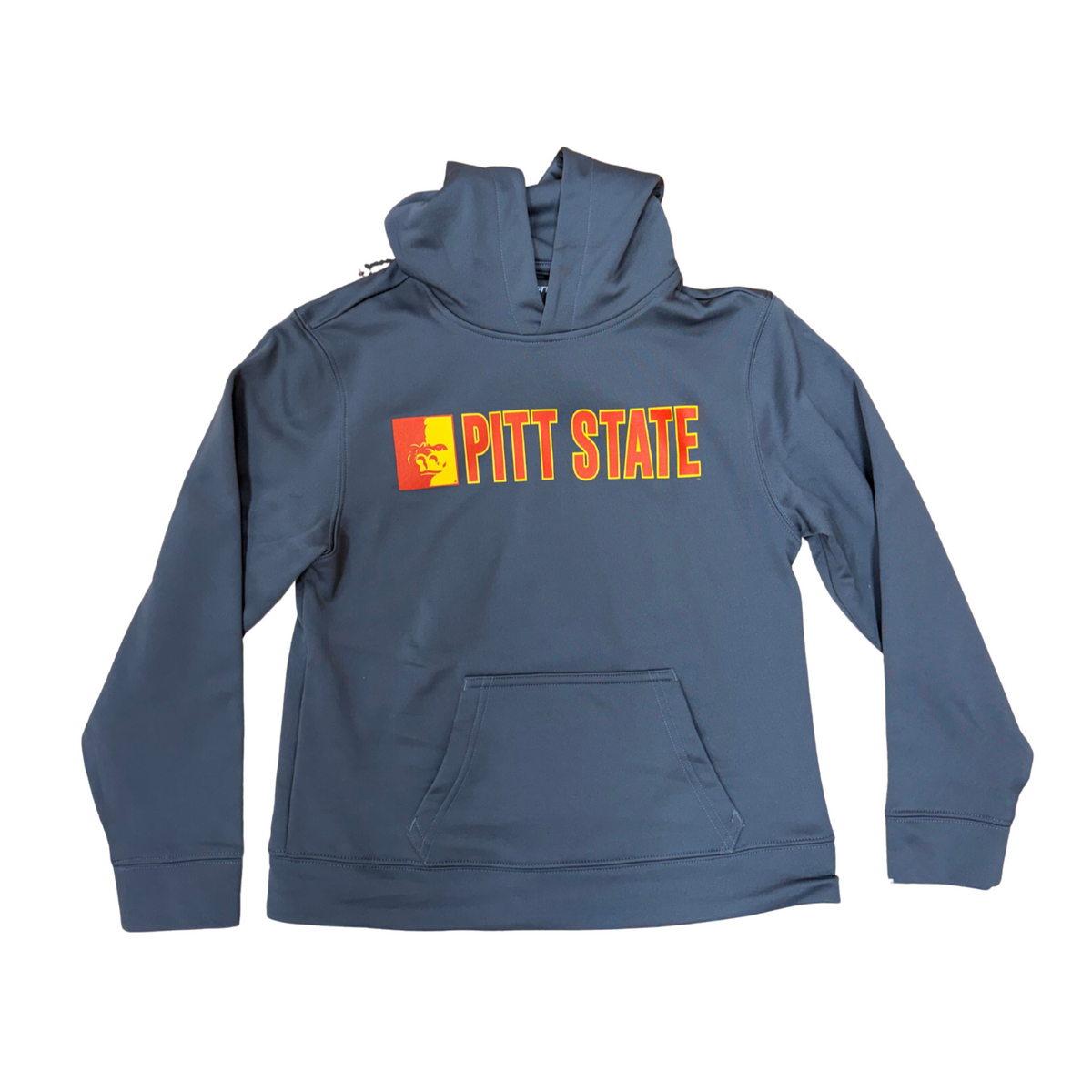 Pitt State Split Face Youth Hoodie - Dark Smoke