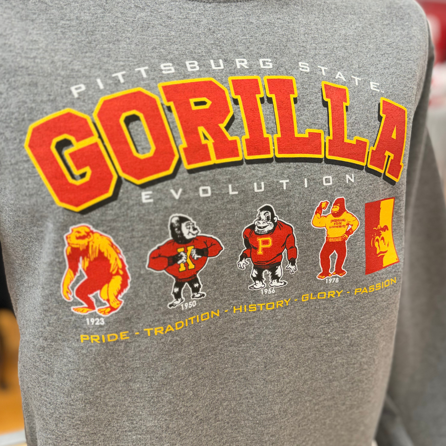 Gorillas Evolution Tee - Graphite Heather