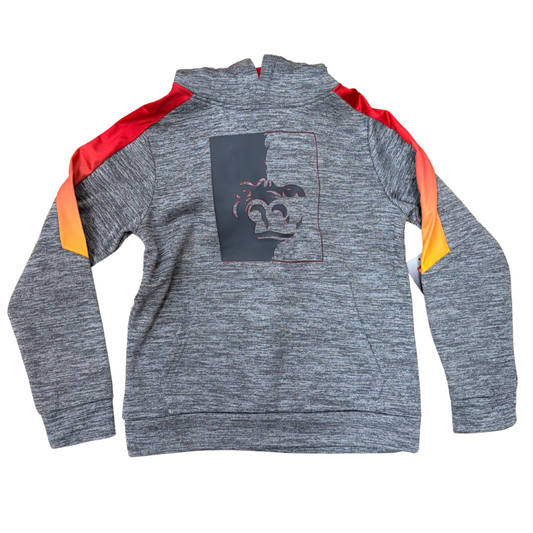 PSU Split Face Gang Youth Hoodie - Grey