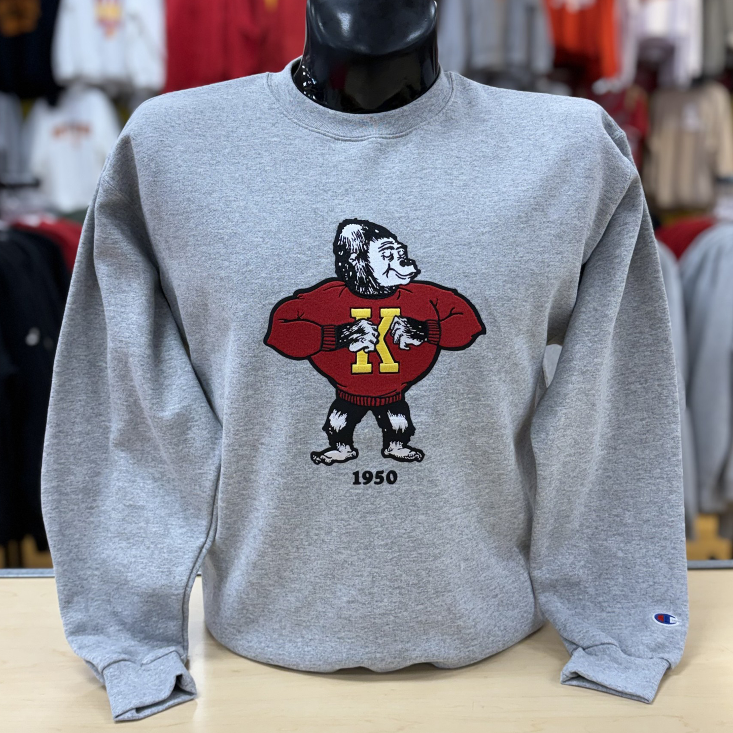 1950 Twill Crew- White, Grey, Red