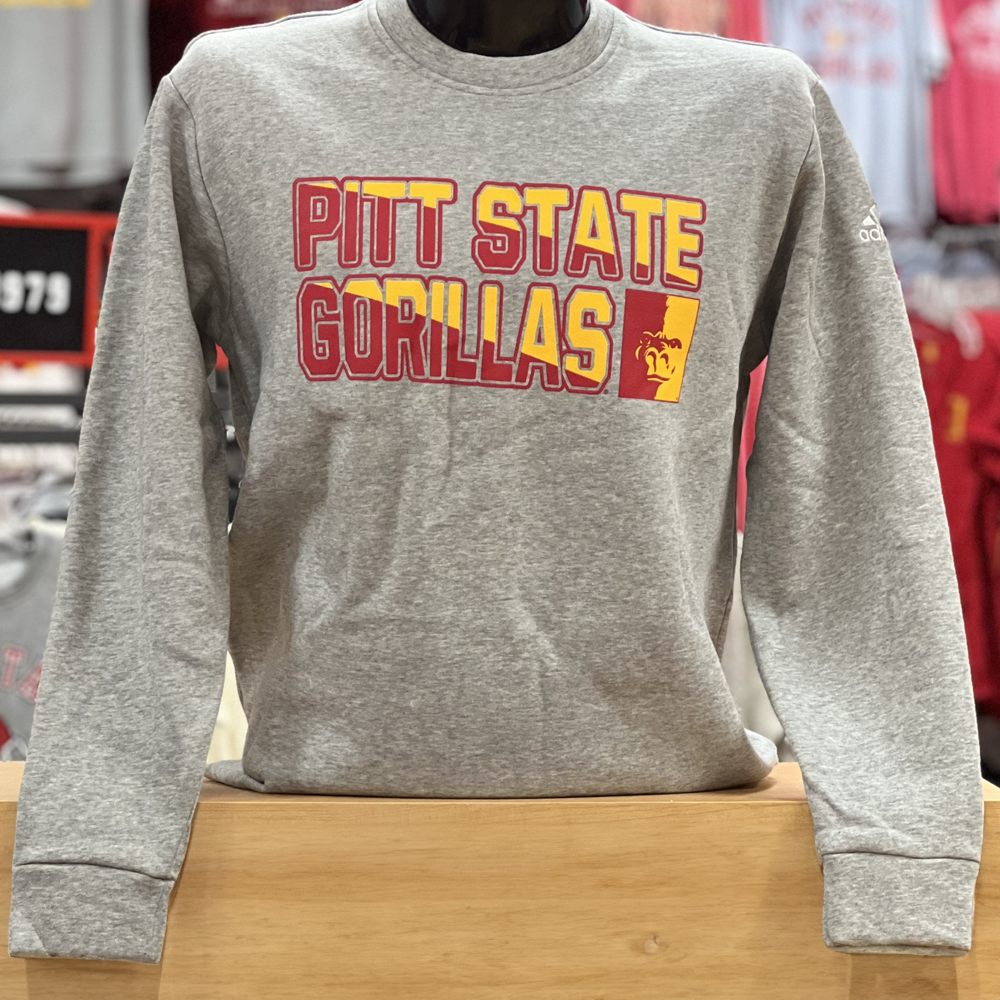 Pitt State Gorillas Slice Crew- Grey