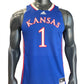 Hunter Dickinson Kansas Basketball Jersey #1 - Royal
