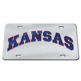 Kansas Arch Tri Color License Plate - Silver