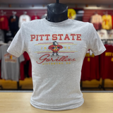 Pitt State 1950's Gorilla Tee - Ash