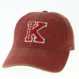Kansas Jayhawks Varsity K Adjustable Trucker Hat - Red w/ Red K