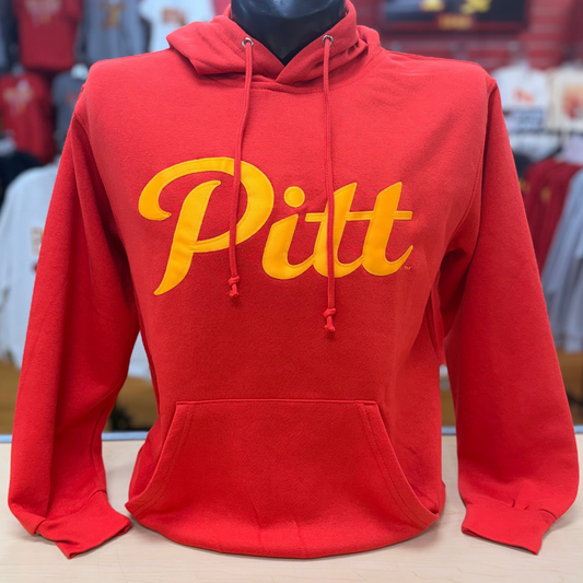 Script Pitt Hoodie - Red