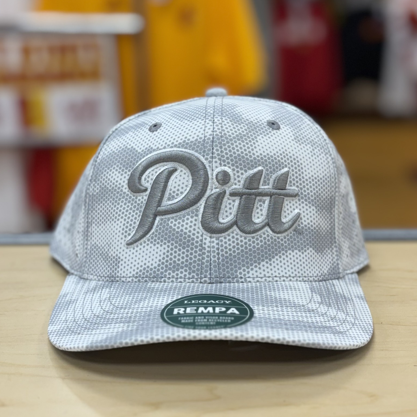 Pitt Reclaim Hat- Black Camo, Dark Grey