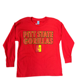 Pitt State Gorillas Classic Youth Long Sleeve - Red