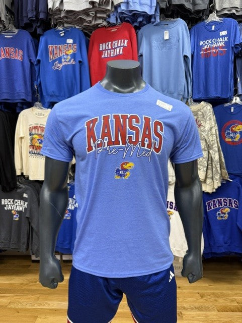 Kansas Pre-Med Short Sleeve Tee - Heather Royal