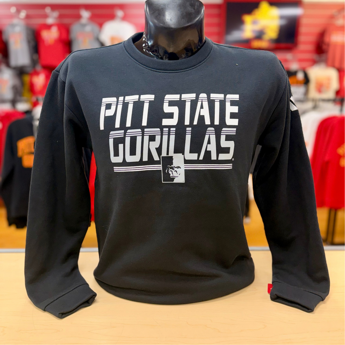 Pitt State Gorillas Crew - Black