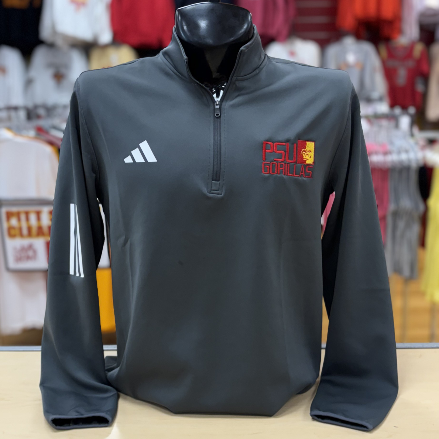 PSU Adidas 1/4 Zip- Grey