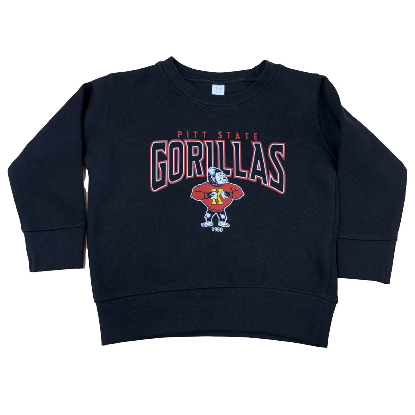 PSU Rush Toddler Crew- Black, Red, Heather