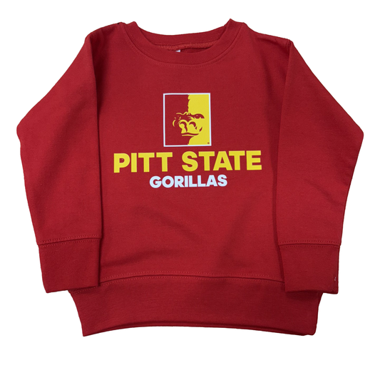 PSU Rush Toddler Crew- Black, Red, Heather