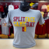 PSU Split Face Gameday Tee - Heather Gray