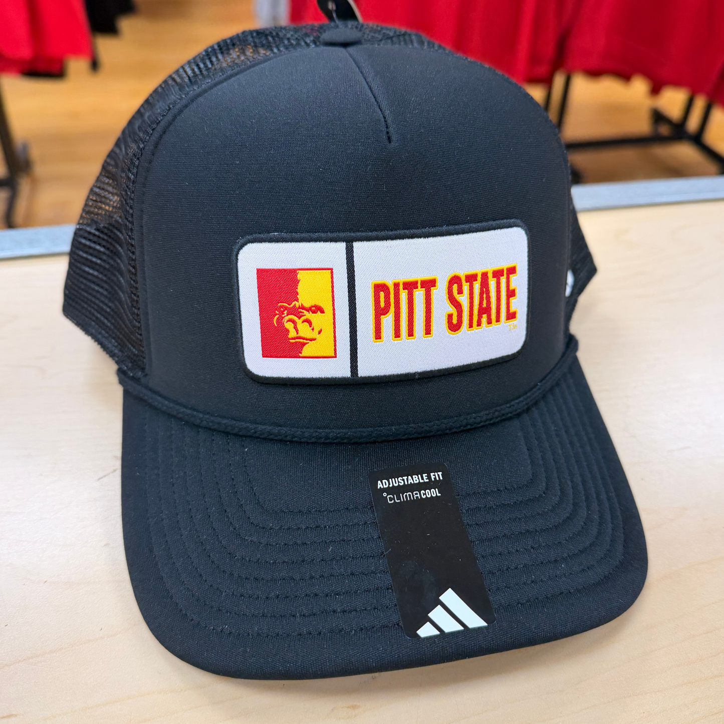 Pitt State Adidas Patch Hat - Black