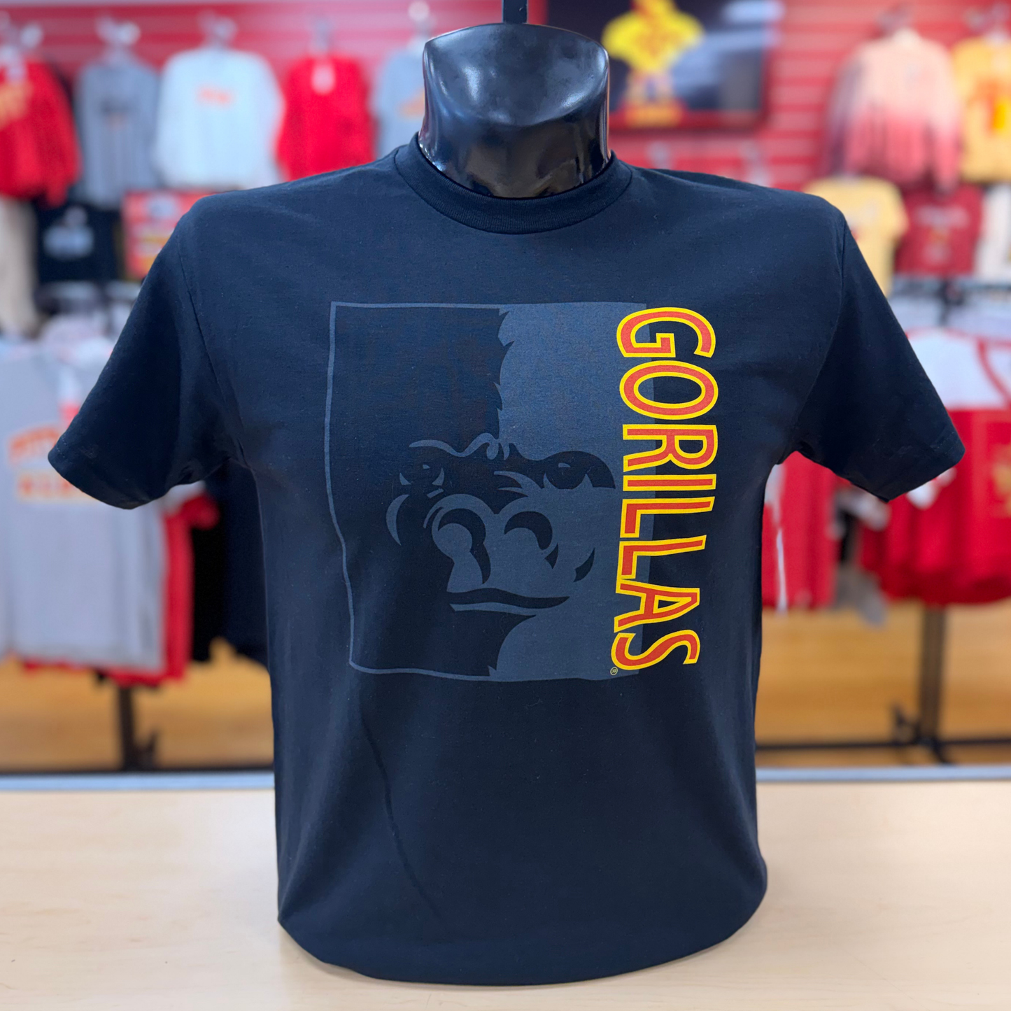 PSU Gorillas Split Face Tee - Black/Grey