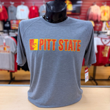 Pitt State Split Face Tee - Heather Grey
