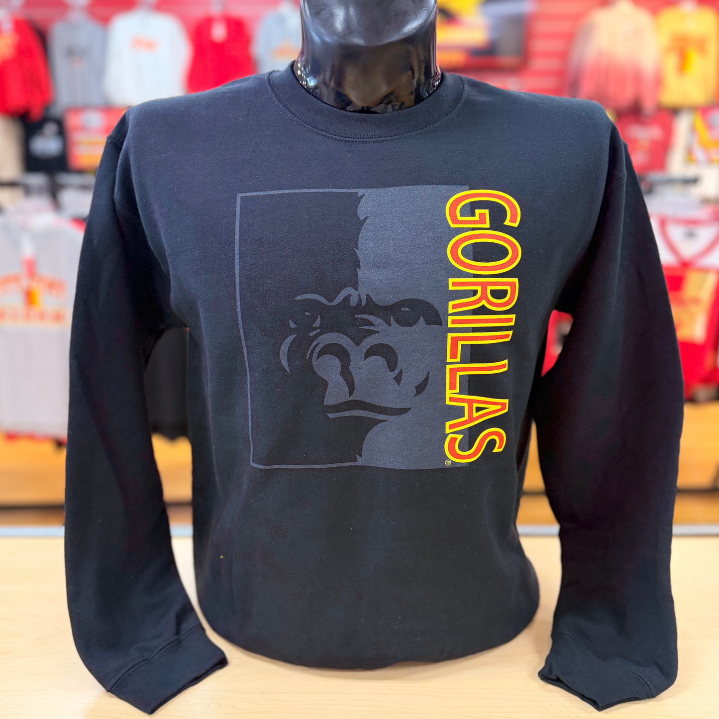 PSU Split Face Gorillas Tee - Black/Grey