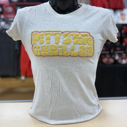 PSU Puffy Tee- Butter, Oatmeal Heather