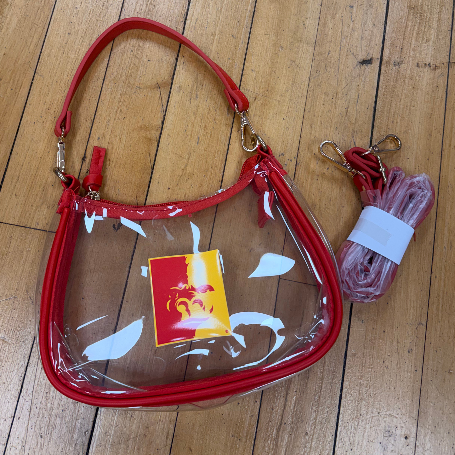 PSU Stadium Approved Clear Purse - Red