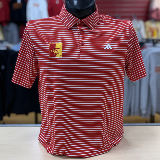 PSU Adidas Perf Polo- Red/White