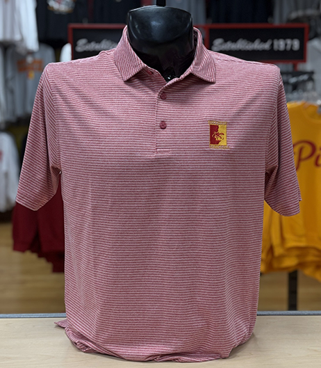 PSU Scheme Polo- Red Heather/Black Heather