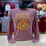 PSU Football '50s Long Sleeve - Heather Red