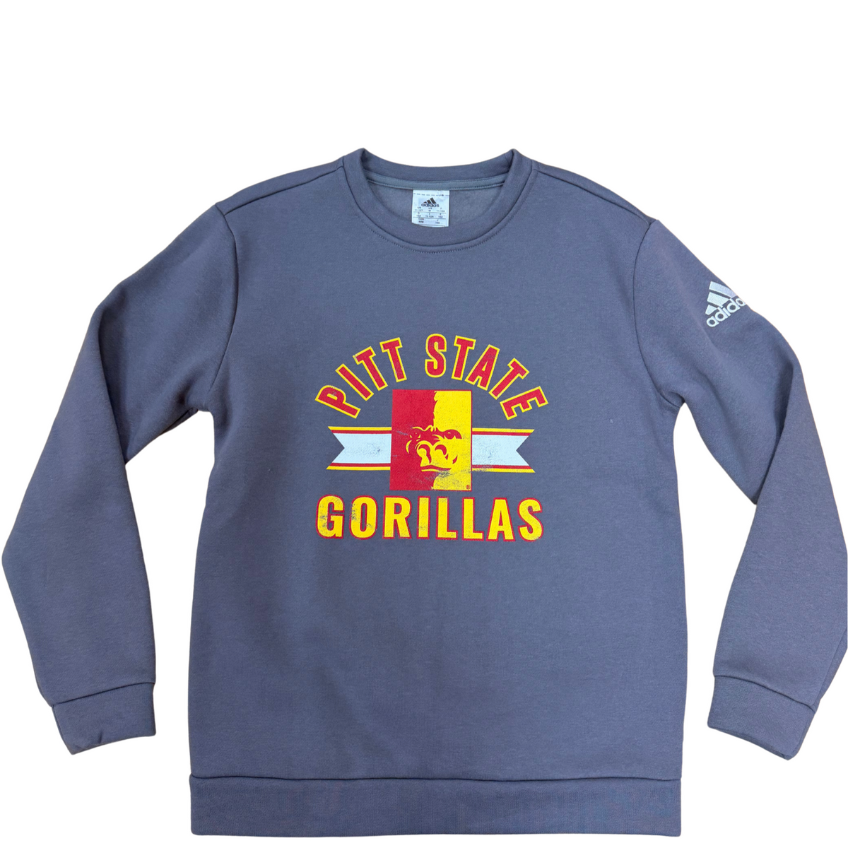 Pitt State Gorillas Ribbon Crew - Onix Grey