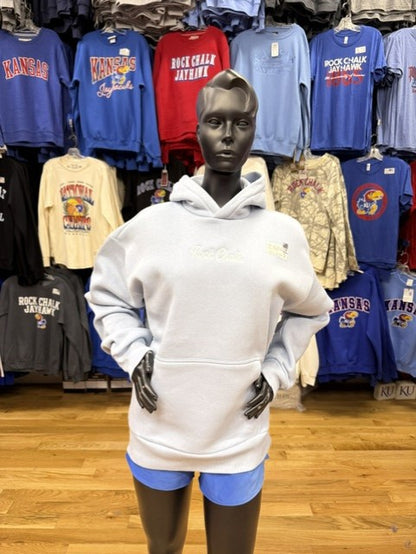 Kansas Rock Chalk Embroidered Hoodie