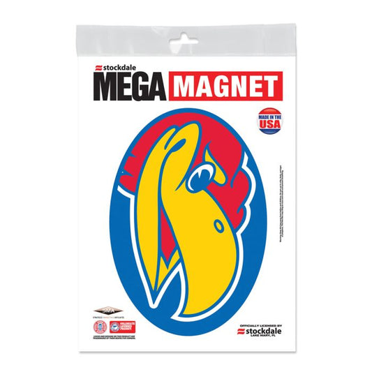 Kansas Jayhawks Mega Magnet w/ Jayhawk Head 5" x 7"