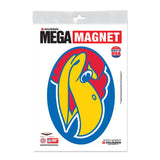 Kansas Jayhawks Mega Magnet w/ Jayhawk Head 5" x 7"