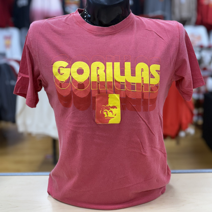 PSU Slide Fade Tee- Chilli, Oxford Heather