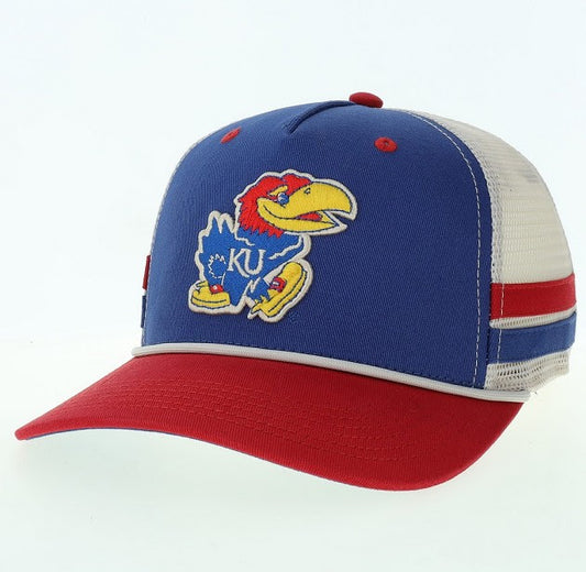 Kansas Jayhawks Side-Bar Trucker Hat - Tan