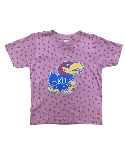 Kansas Jayhawks Jayhawk Toddler Tee - Mauve