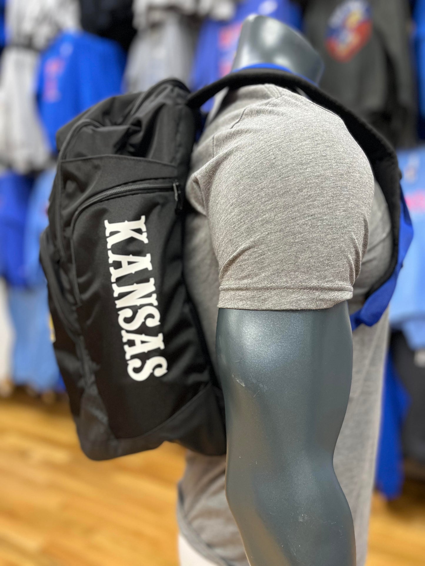Kansas Jayhawks Adidas Sideline Backpack - Black