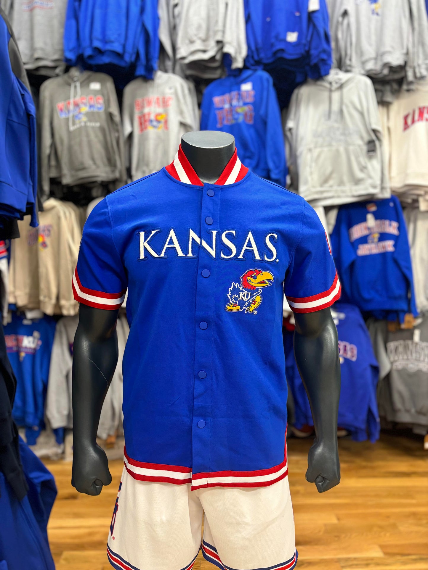 Kansas Jayhawks Pro Standard Warmup Top- Blue