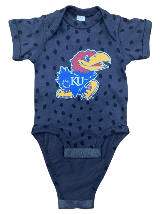 Kansas Jayhawk Infant Onesie - Slate Spot
