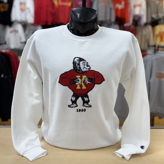 1950 Twill Crew- White, Grey, Red