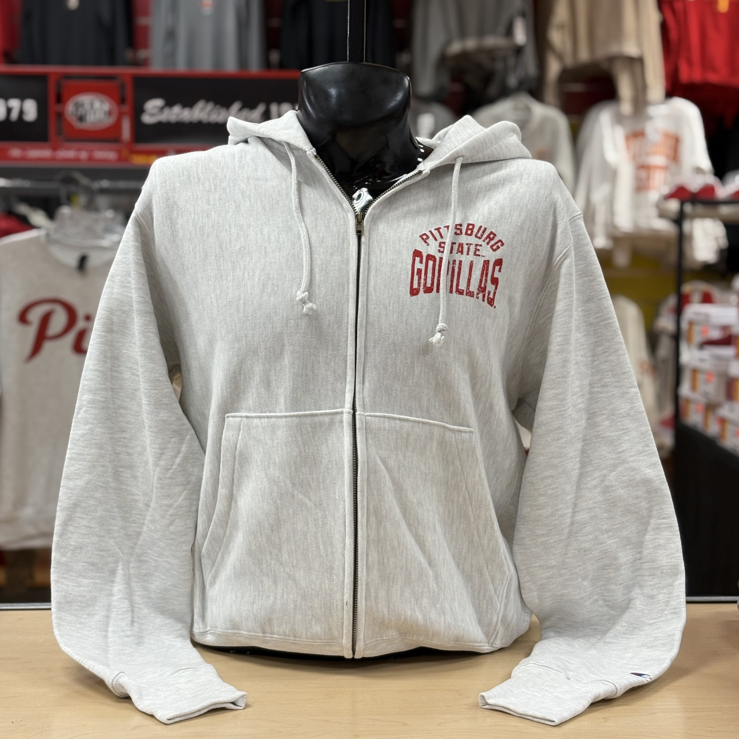 PSU Gorillas Full Zip- Grey