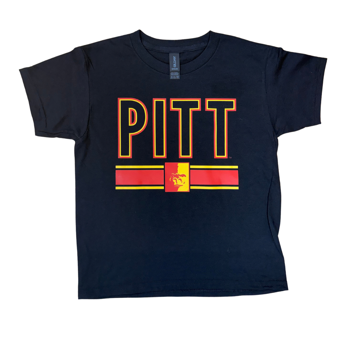Pitt Split Face Youth Tee - Black
