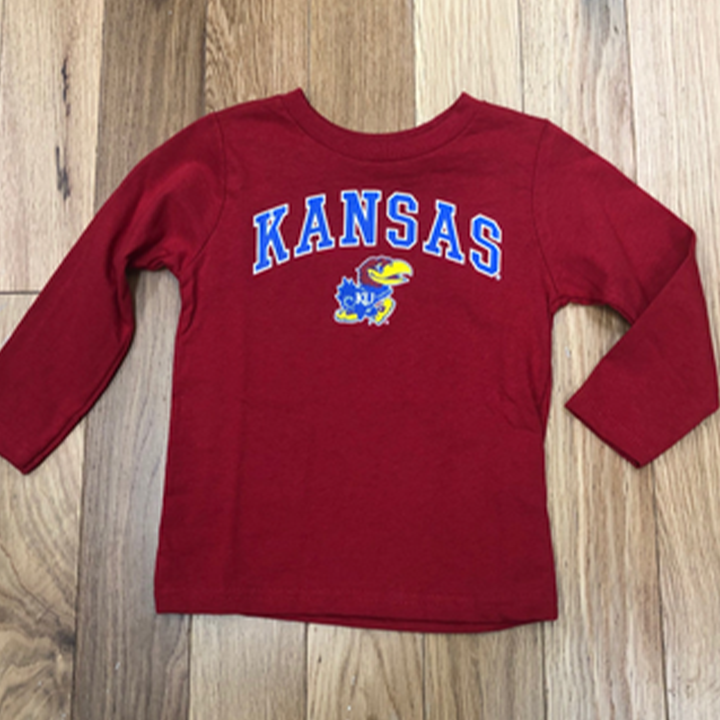 Kansas Arch Mascot Long Sleeve Toddler