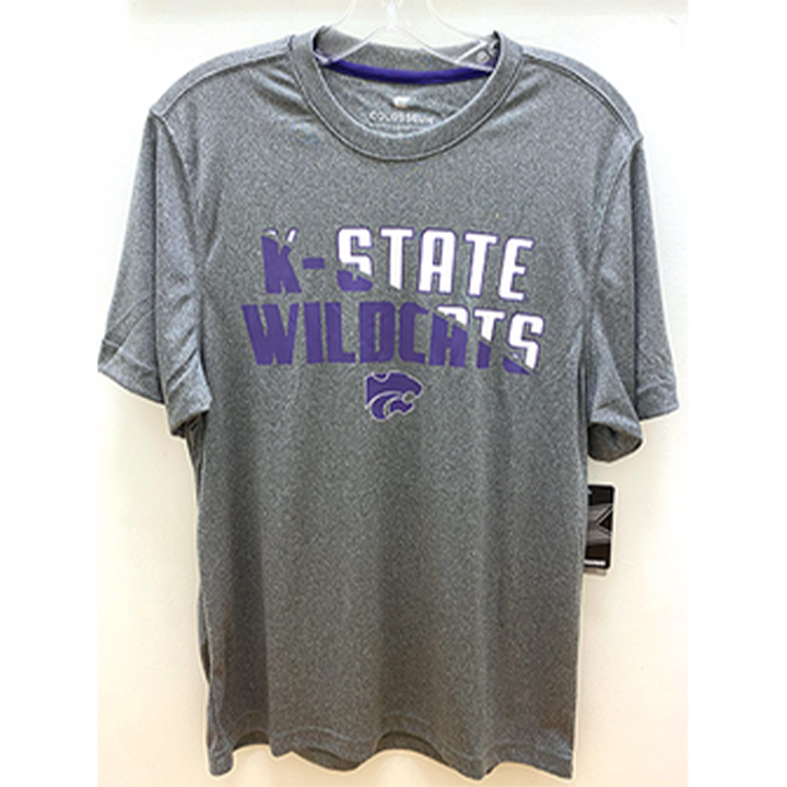 K-State Wildcats Men's Tee - Grey