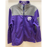 KSU Full Zip Hoodie - Grey / Purple