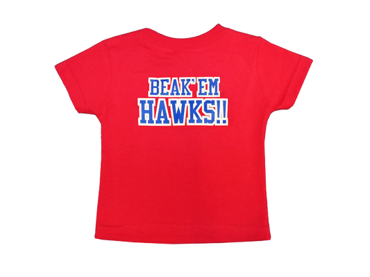 Beak 'Em Hawks Infant Tee - Red