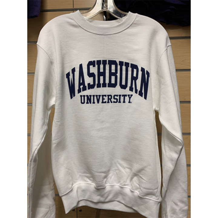 Washburn University Arch Crew Sweatshirt - White