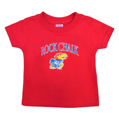 Rock Chalk Arch KU Back Toddler Tee - Red