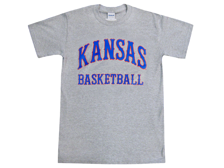 Kansas Basketball Tiffany Arch T-Shirt - Grey