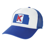 Kansas Jayhawks Gameday Flag Adjustable Hat - Blue/White