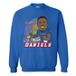 Jalon Daniels Kansas Football Signature Caricature Crew - Royal Blue